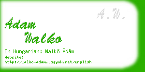 adam walko business card